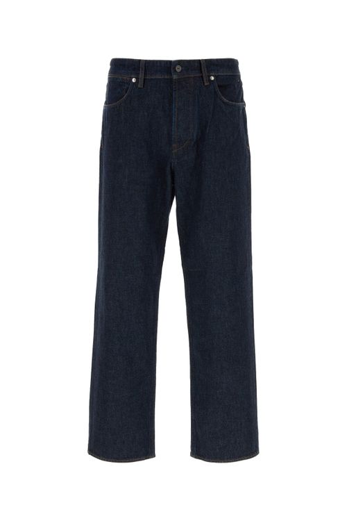 Cotton Denim Jeans — Navy