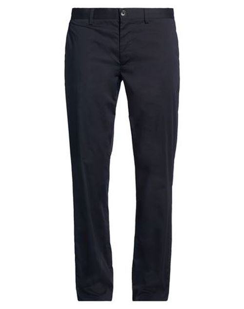 Man Pants Navy Size 36 Cotton, Elastane