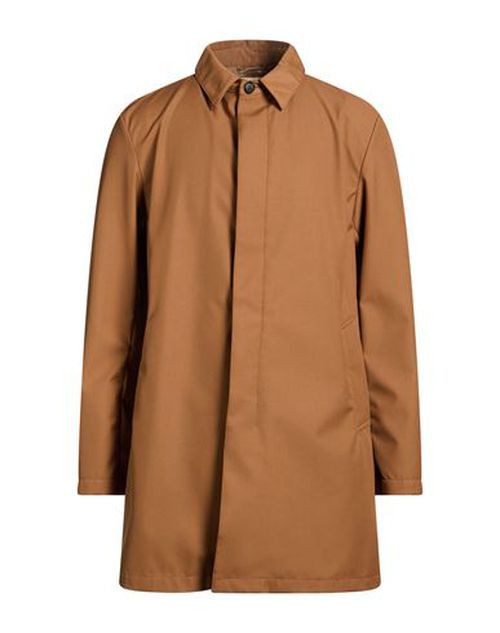 Man Overcoat & Trench Coat Camel Size 36 Polyester, Viscose