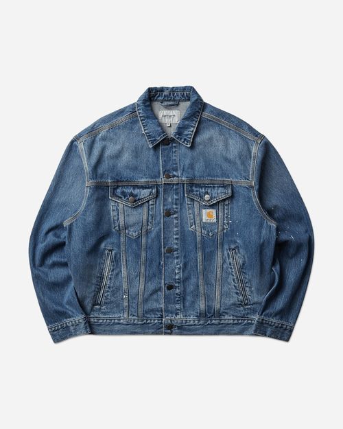 Men s Helston Jacket Blue Destroy Wash