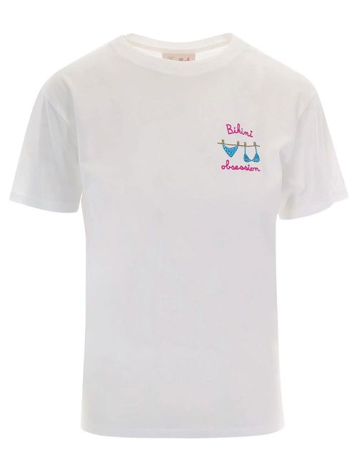 T-Shirt Emilie With Bikini Obsession Embroidery And St