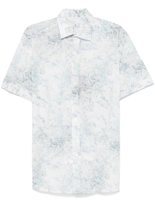 Floral-print shirt - White