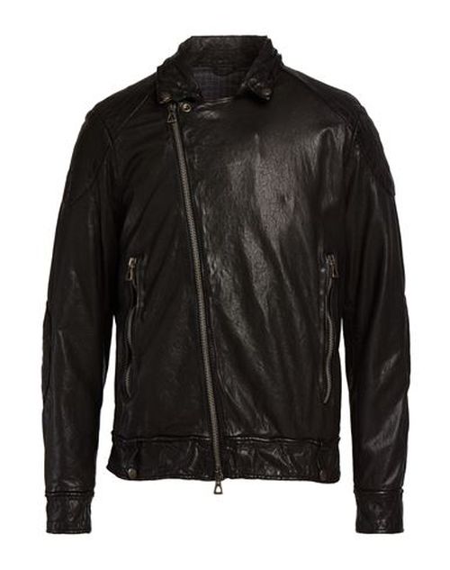 Man Jacket Black Size 40 Leather