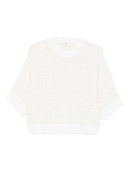 Embellished sweater - White