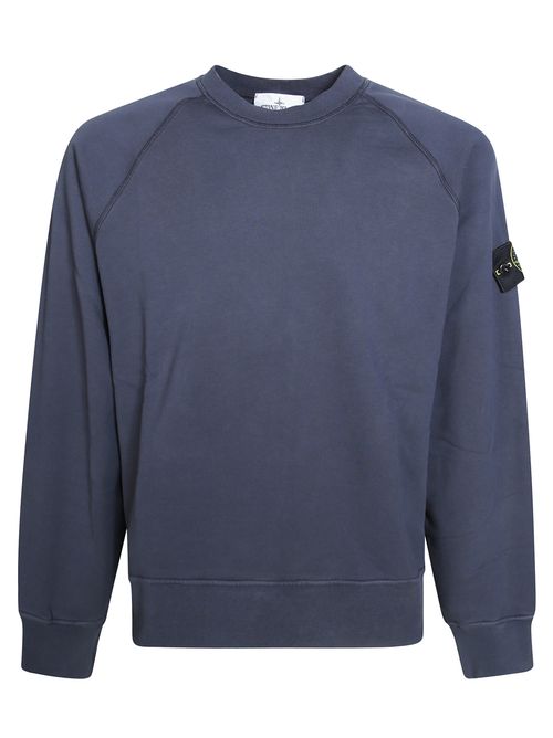 Men's Stone Washed Effect Crewneck Sweatshirt