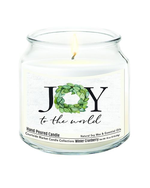 Joy To The World Candle