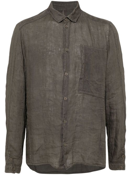 Patch pocket regular fir shirt - Grey