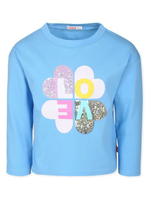 Slogan-print T-shirt - Blue