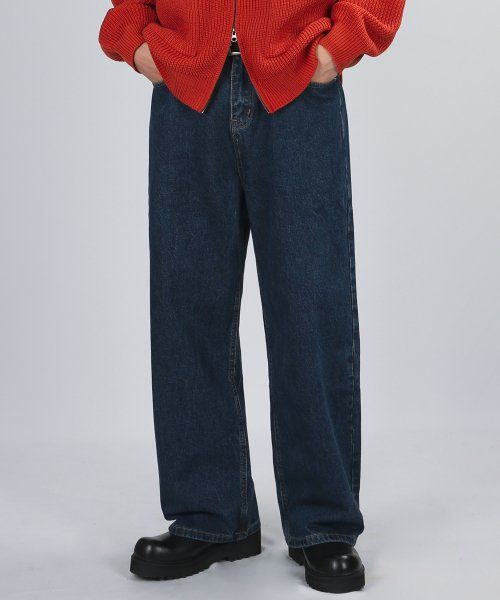HALF BANDING WIDE DENIM