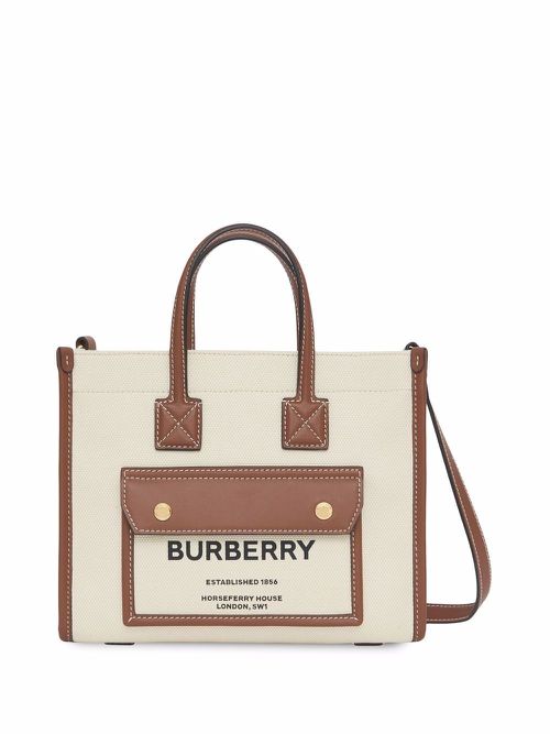Mini Freya tote bag - Neutrals