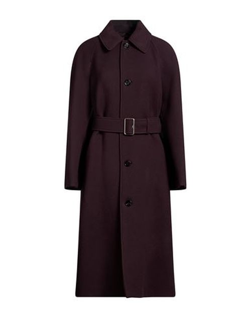 Woman Coat Dark purple Size 4 Wool
