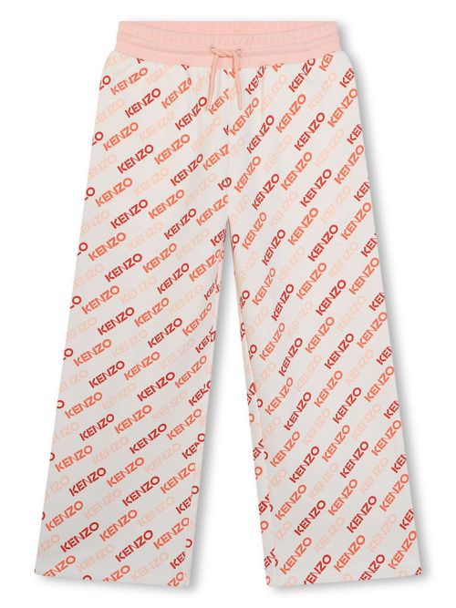 Logo-print drawstring cotton track pants - Neutrals