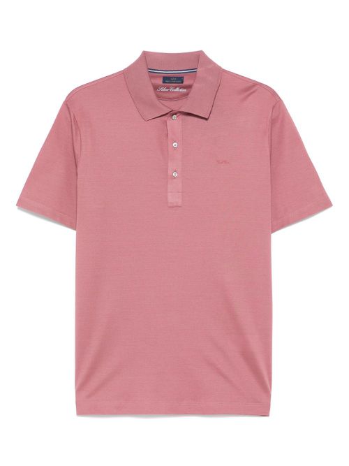 Paul & Shark Shark Fin-embroidery polo shirt - Pink
