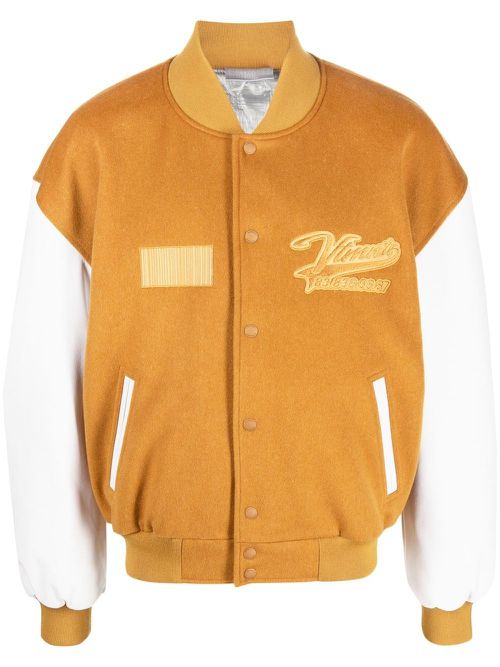 College varsity bomber jacket - Yellow