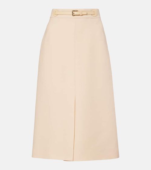 Crepe Couture midi skirt