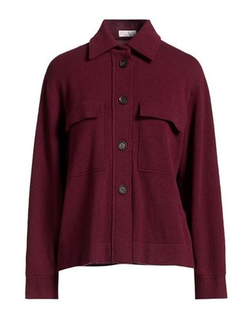 Woman Cardigan Burgundy Size L Virgin Wool, Cashmere, Silk