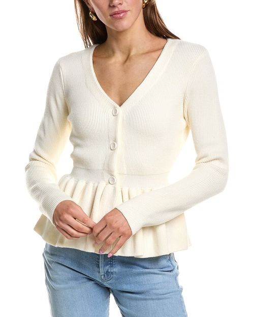 Peplum Knit Wool-Blend Sweater