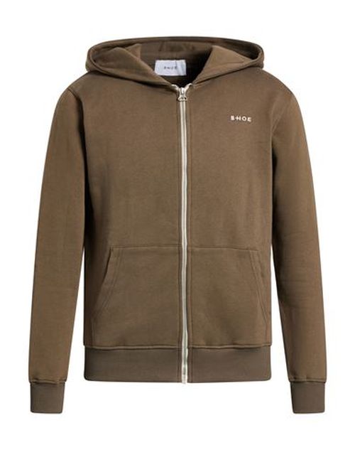 Man Sweatshirt Khaki Size S Cotton