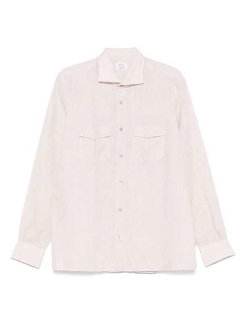 Mazzarelli linen shirt - Neutrals