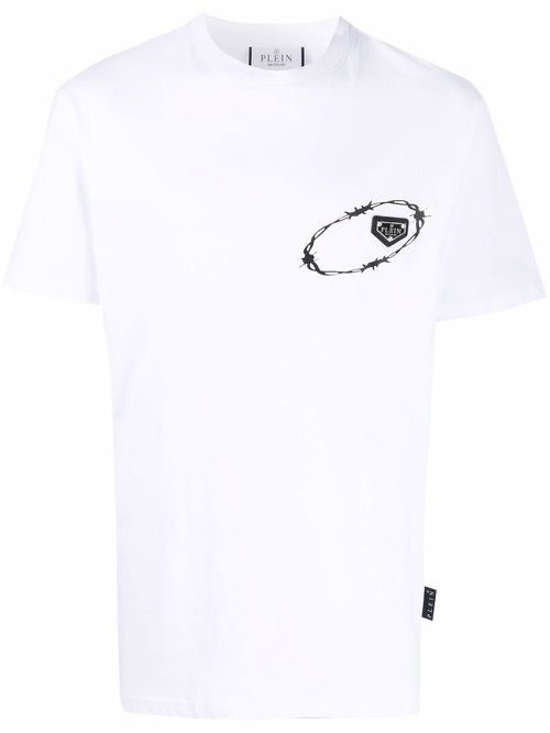 Round-neck angel T-shirt - White