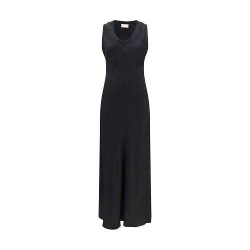 Viscose Sleeveless Dress — Black