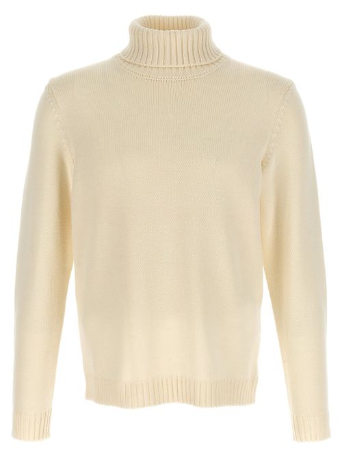 Wool Turtleneck Turtleneck Sweater — Cream