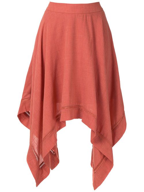 Violette asymmetric skirt - Orange