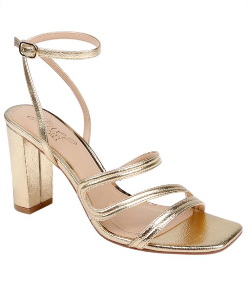 Women's Zedina Square Toe Dress Sandals - Gold Patent