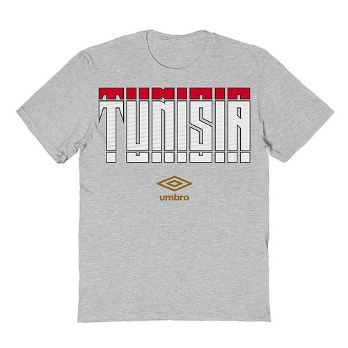 Men's Umbro Tunisia Country Stack Graphic Tee, : , Sport Gray