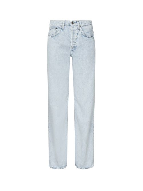 Jeans Jacklyn A Gamba Larga In Denim