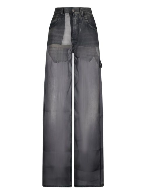 Winona denim-effect trousers - Black