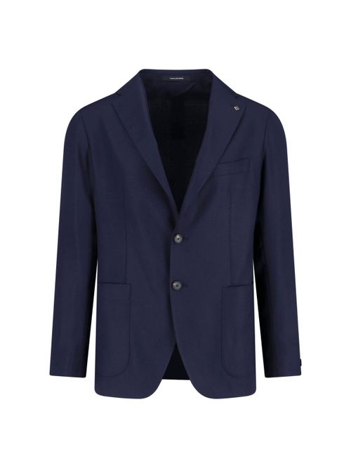 Men's Tailored Wool Jacket in Stretch Virgin Wool