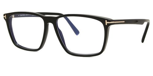 Blue Light Block Square Mens Eyeglasses FT5959-B 001 56