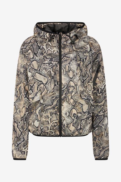 Hooded Jacket With Python Print