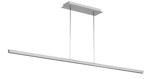 Polished Stainless Steel LED Linear Suspension from the Stagger Collection