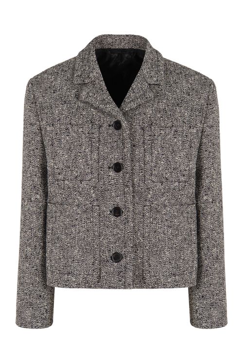 Double Wool and Cotton Mouliné Jacket