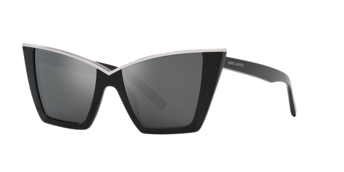 Saint Laurent Woman Sunglass SL 570 - Frame color: Black, Lens color: Black