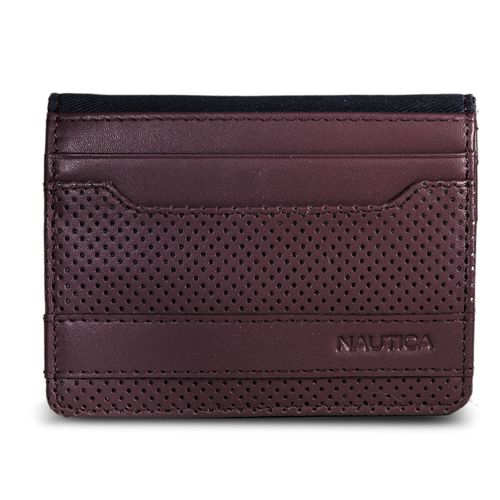 Mens Perforated Logo Card Case