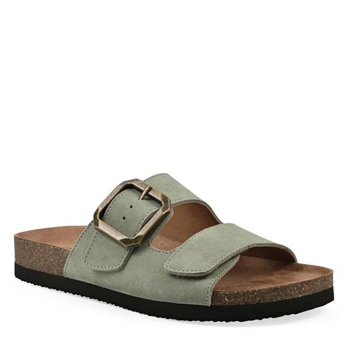Women's Hayloft Footbed Sandals (Sage Green Suede)