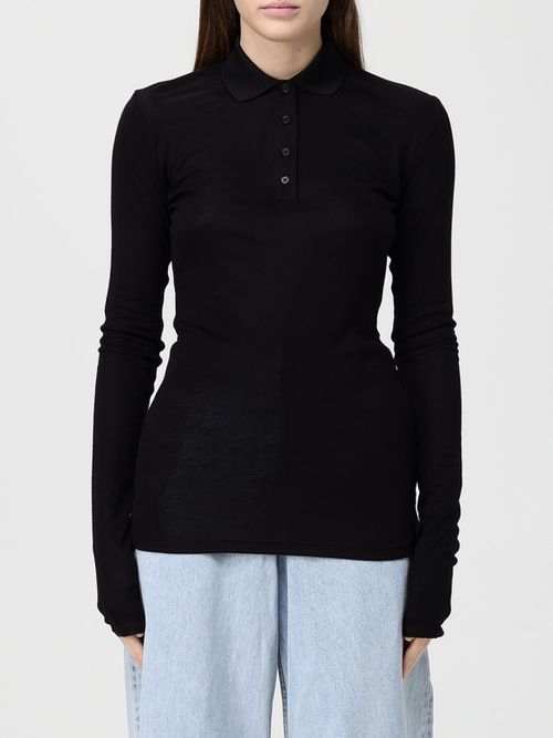 Polo Shirt Woman color Black