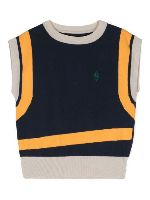 Bat knitted vest - Blue