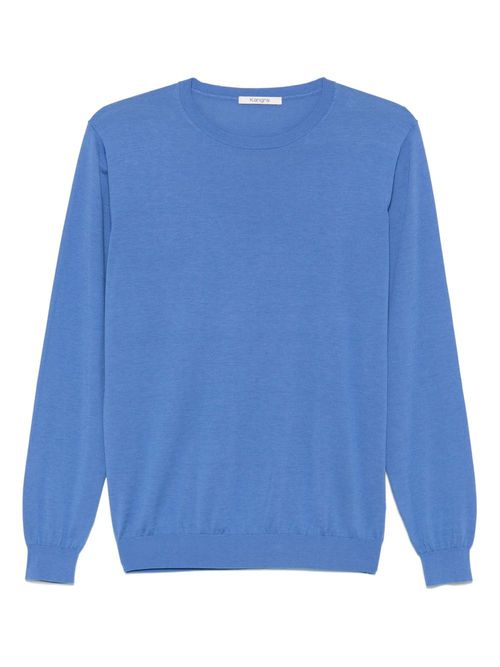Kangra fine-knit T-shirt - Blue