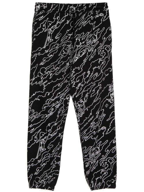 Maha Basquiat tapered-leg track pants - Black