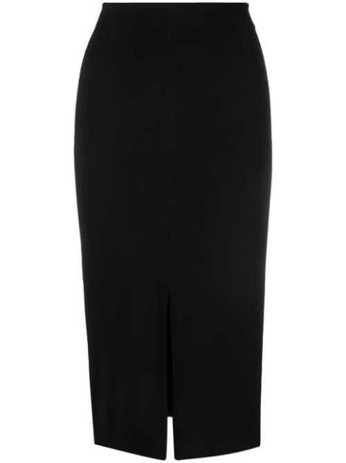 Split front midi skirt