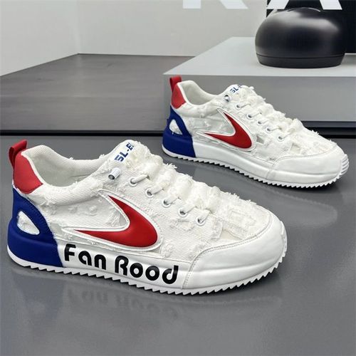 New Summer Casual Canvas Breathable Board Forrest Gump Men's Little White Running Sports Shoe