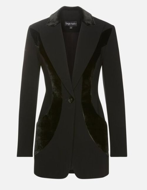 Mixed-Media Sculptured Blazer