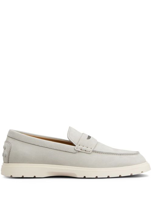 Leather loafers - Grey