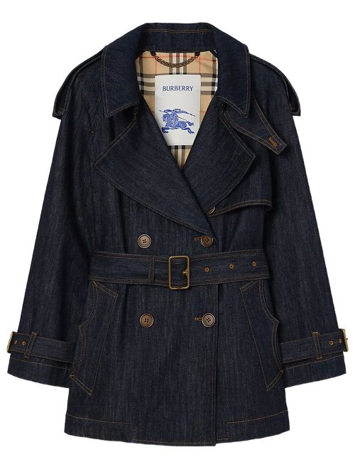 Short Denim Fitzrovia Trench Coat