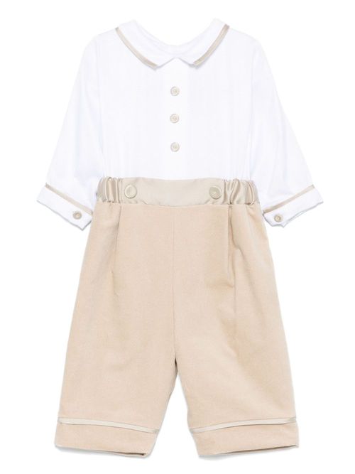 Panelled romper - Neutrals