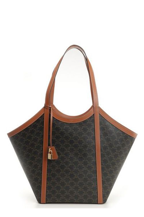 セリーヌ トリオンフ ロゴ スタンプ ラージ トートバッグ